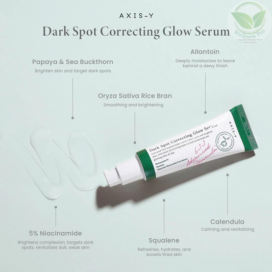 ￼AXIS-Y Dark Spot Correcting Glow Serum 50ml [Skincare, Whitening, Dark Spots, Acne scars, Face]