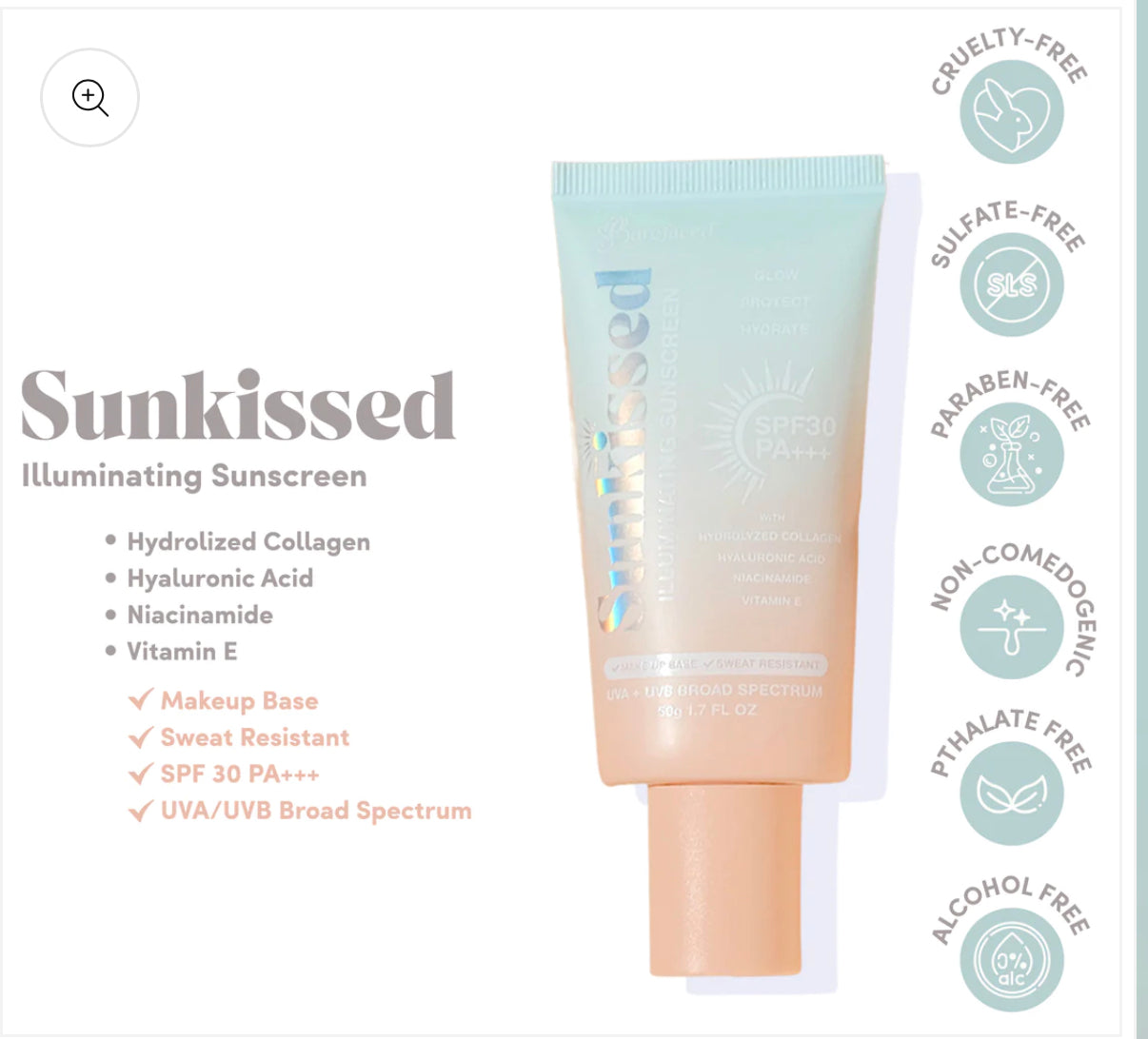 Barefaced Sunkissed Illuminating Sunscreen