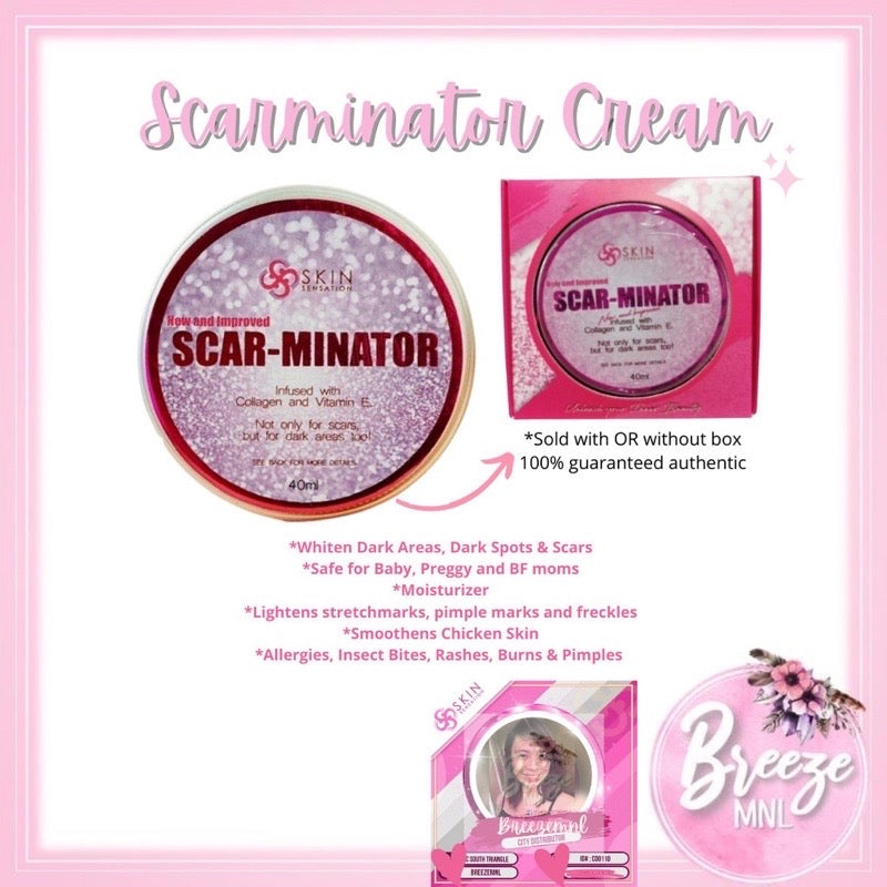 Authentic Skin Sensation Scarminator CREAM 40g BEST Scar Remover Cream