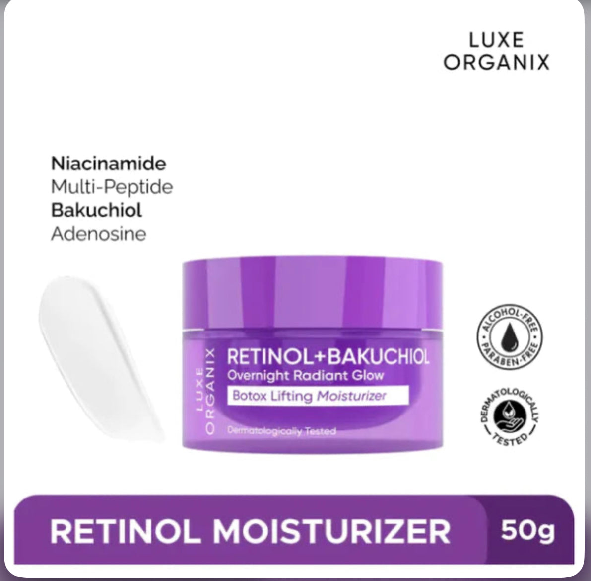 Luxe Organix Moisturizers - RETINOL+BAKUCHIOL