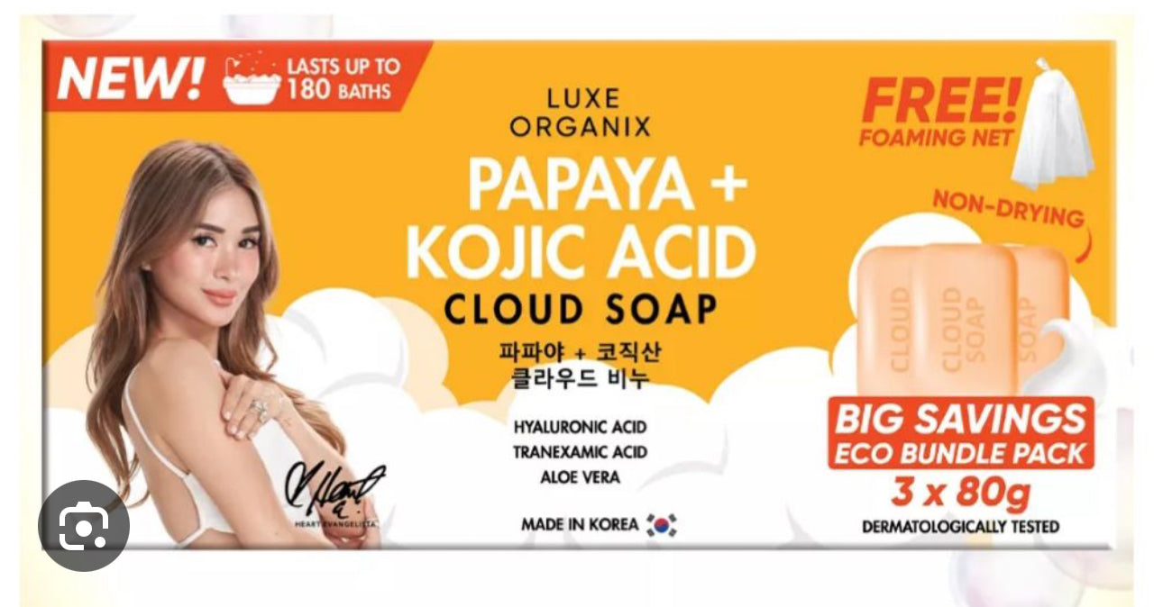 Luxe Organix Soap - Papaya + Kojic Acid