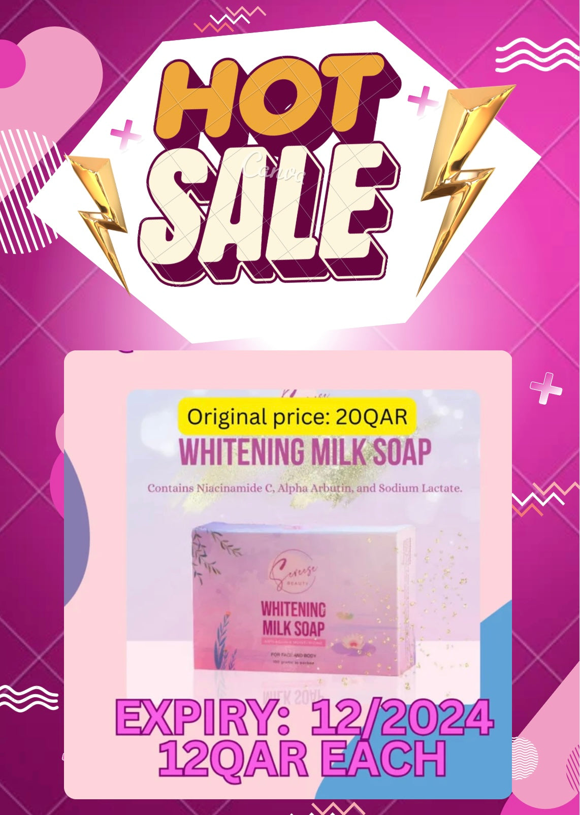 Sereese Beauty Whitening Milk Soap